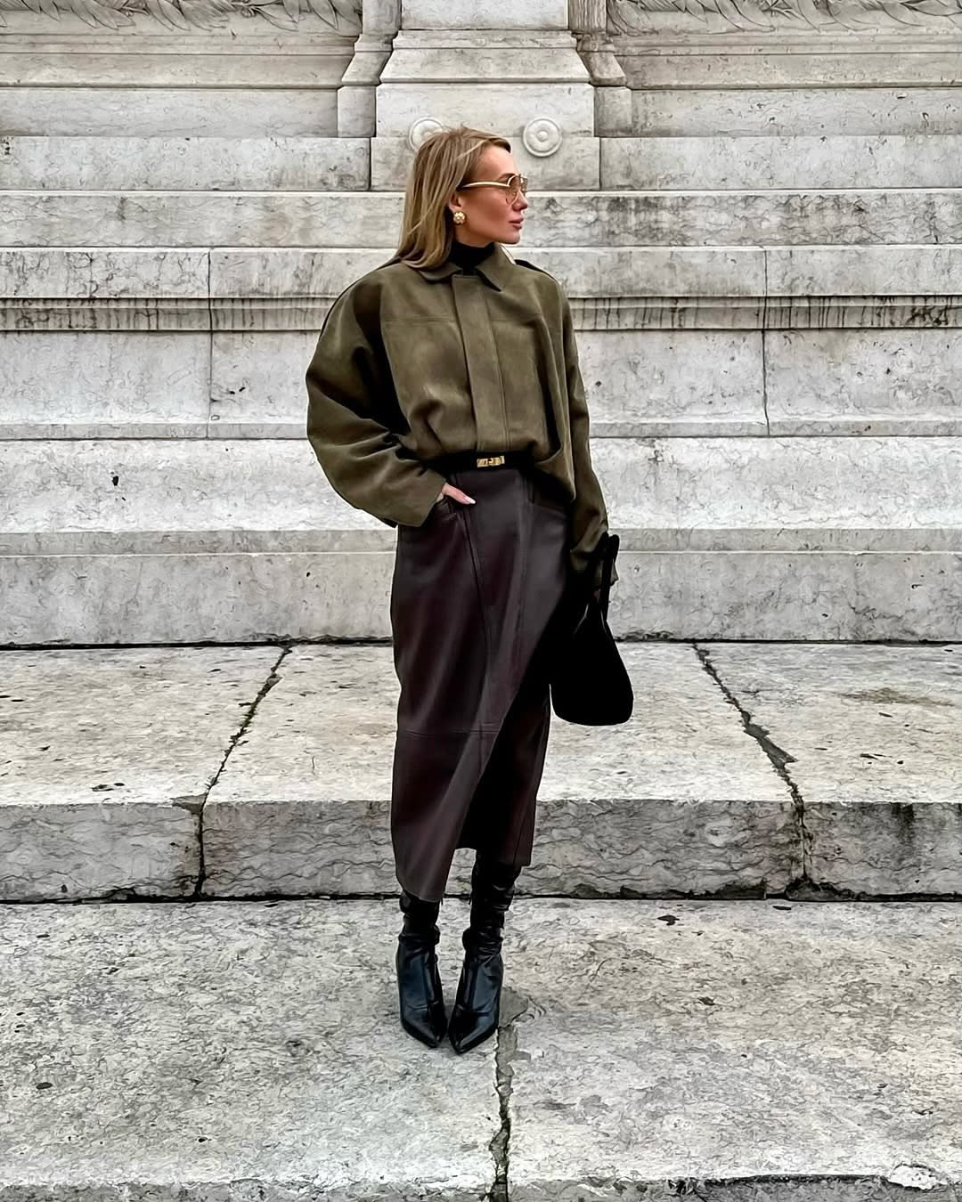 Fabianne - oversized suède jas