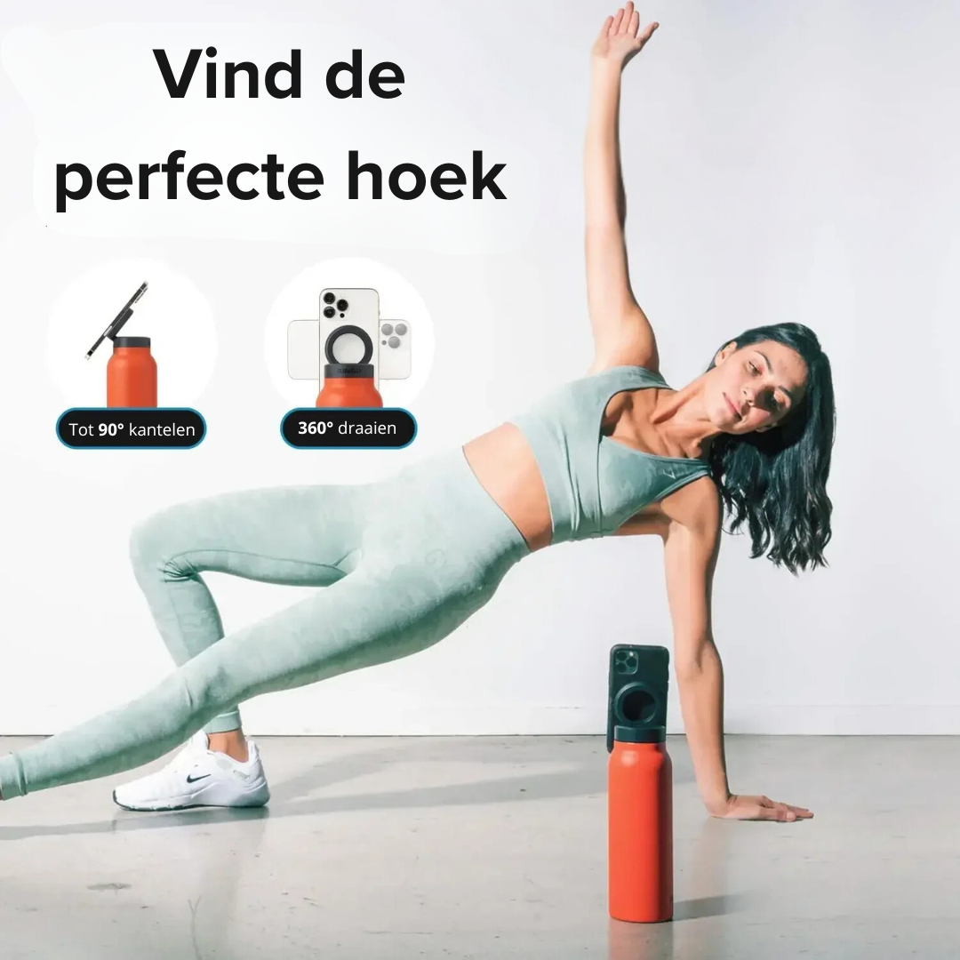 ThermoMate – Fles en Telefoonhouder in één