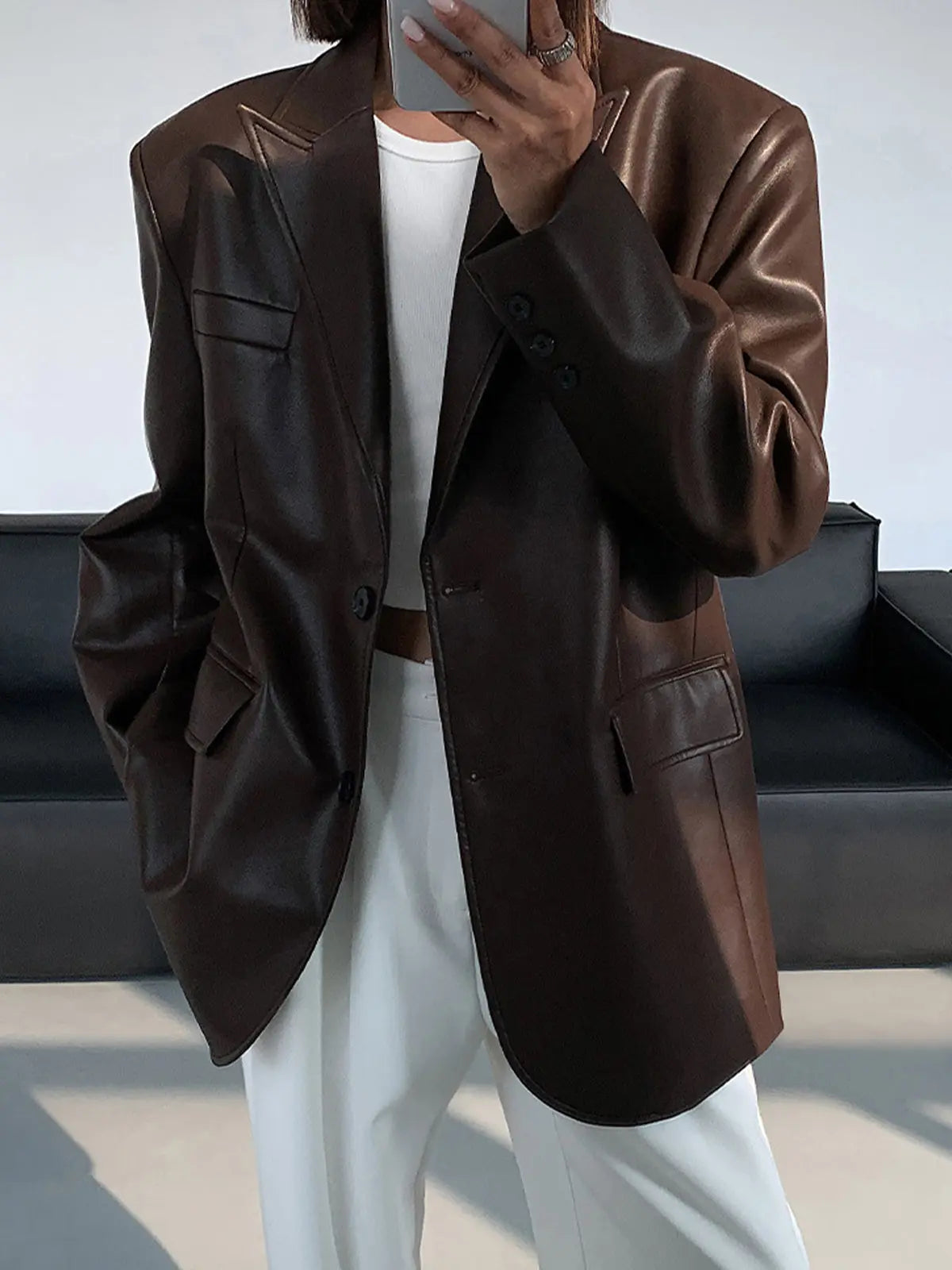 JOE - leren blazer