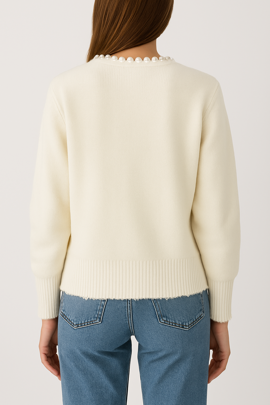 CLAIR - parel cardigan