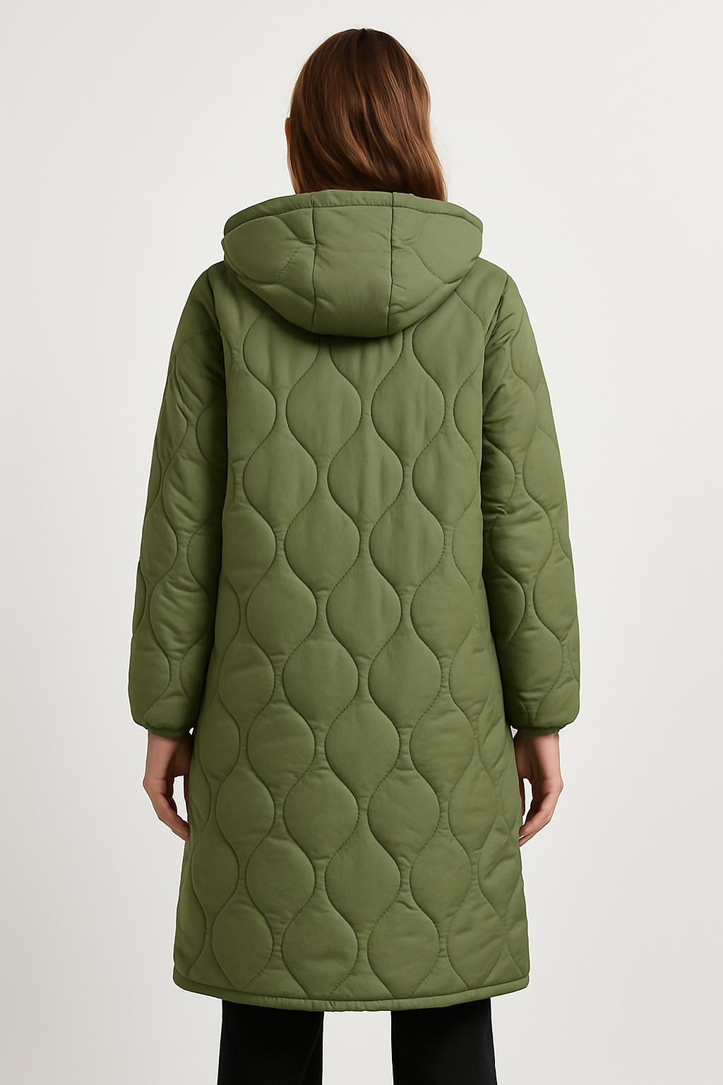 CASS - lange winterjas met capuchon