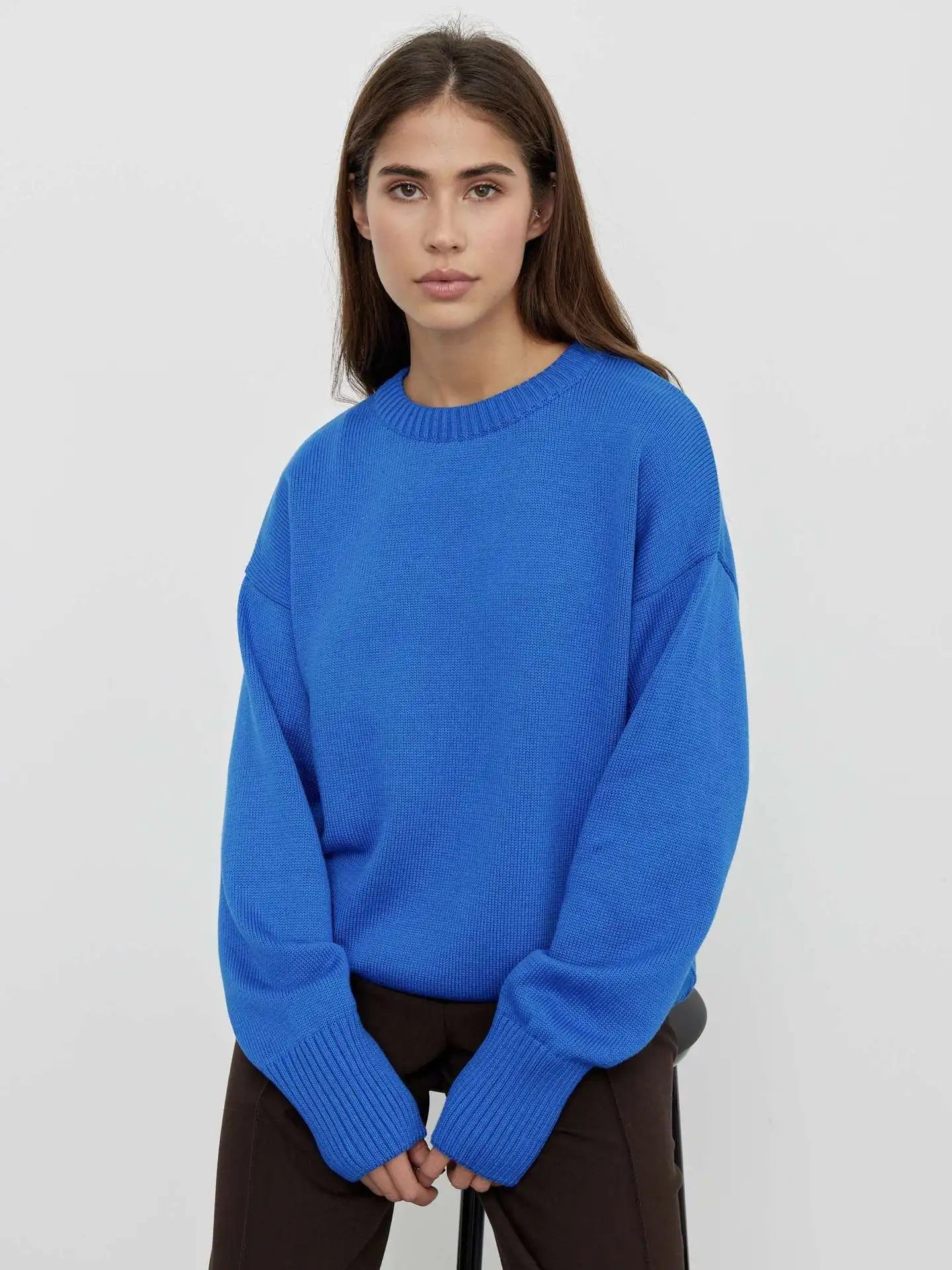 KARI - basic kasjmier trui