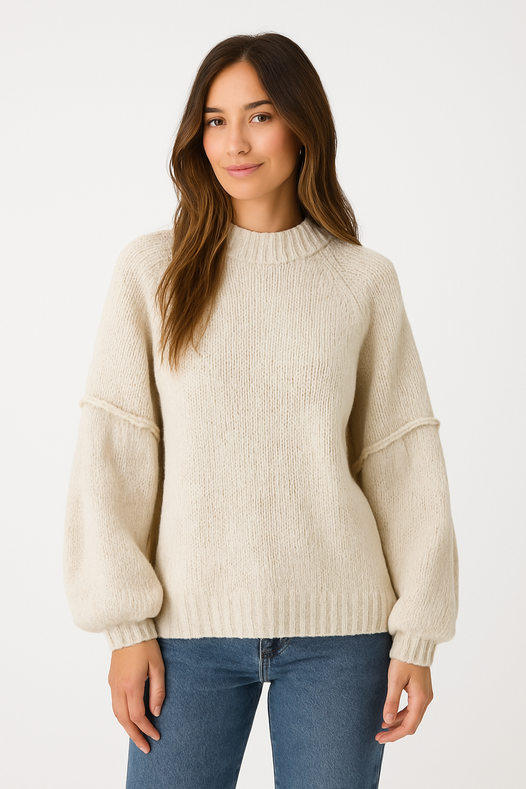 Jessica - zachte oversized gebreide trui