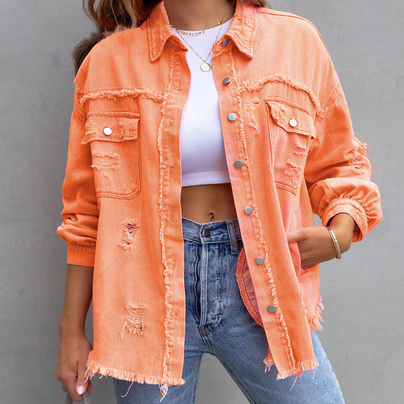 Denim Jacket - Oranje
