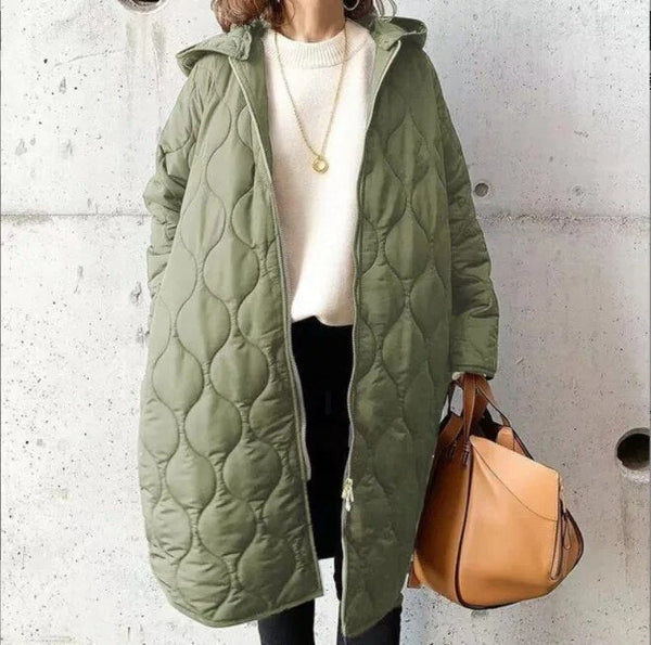 CASS - lange winterjas met capuchon