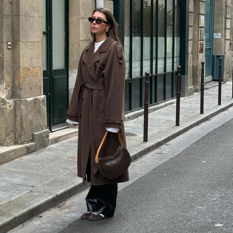 Grace - luxe wol trenchcoat