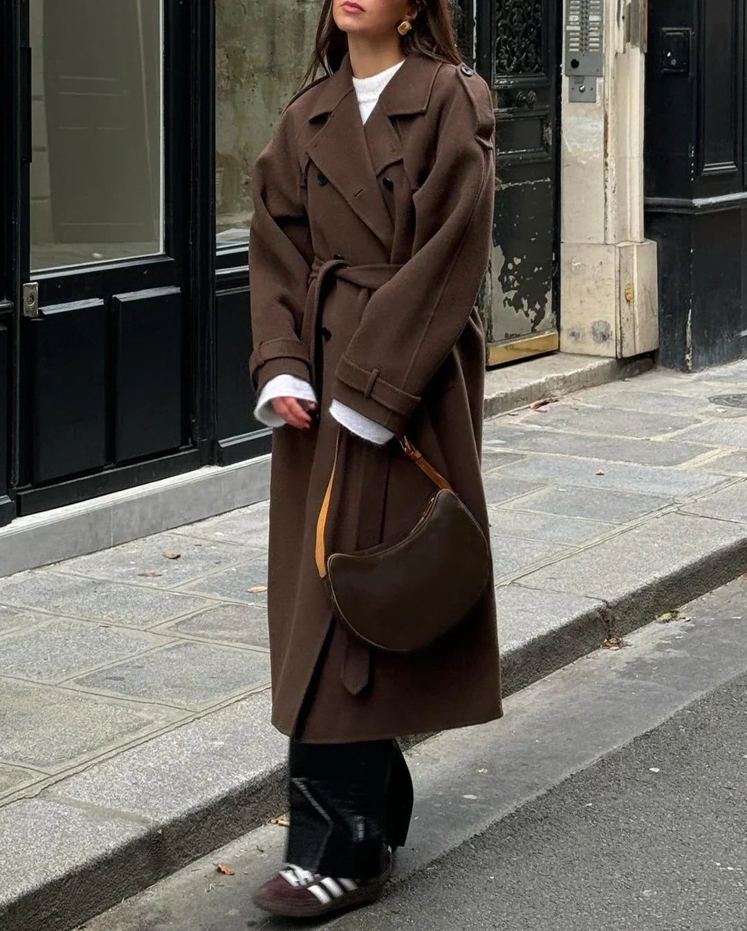 Grace - luxe wol trenchcoat