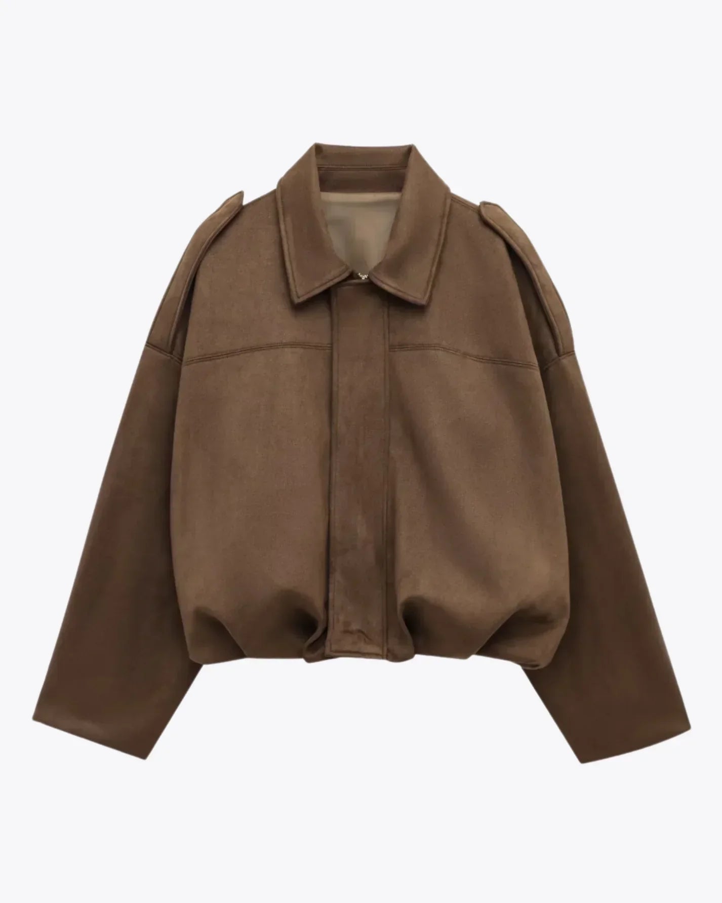Fabianne - oversized suède jas