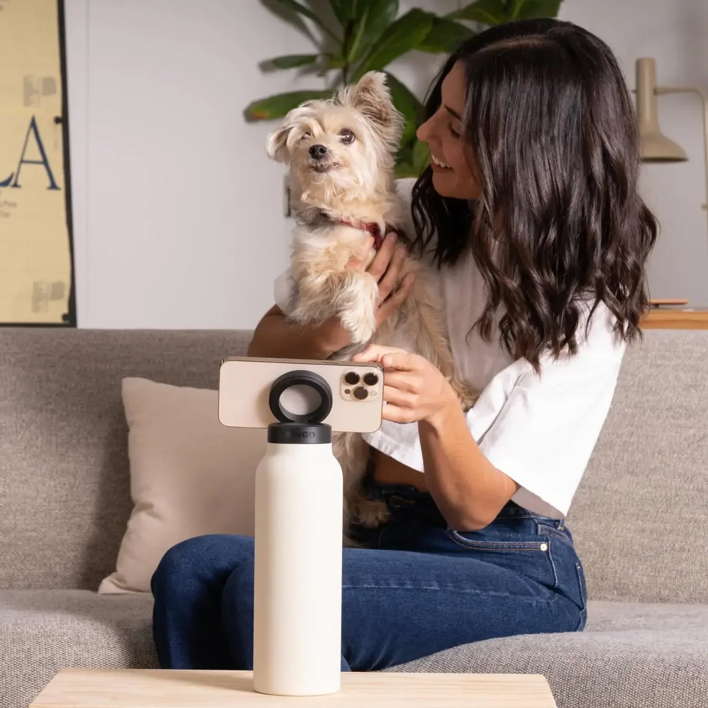 ThermoMate – Fles en Telefoonhouder in één