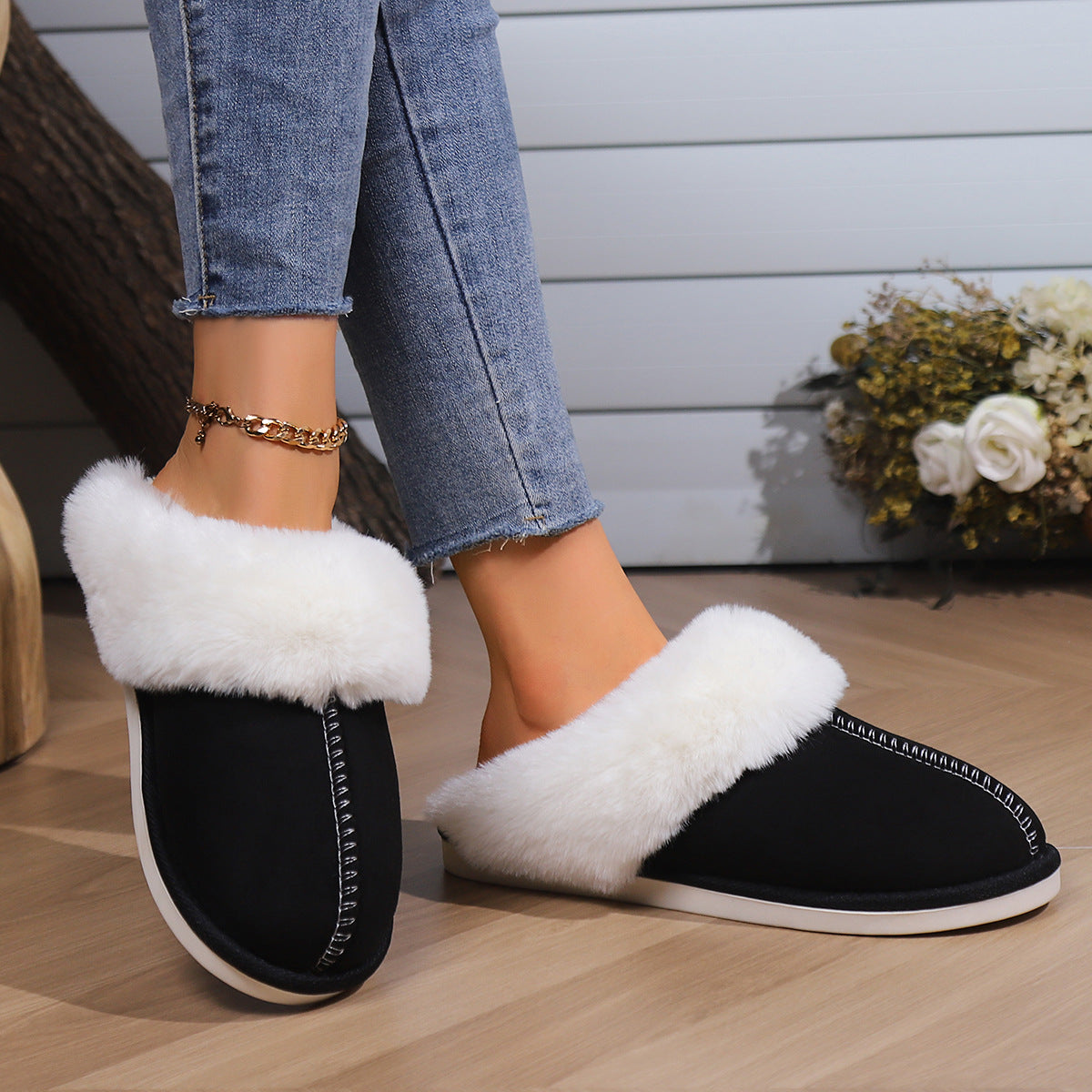 FLUFF - warme pluizige pantoffels