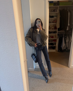 Fabianne - oversized suède jas
