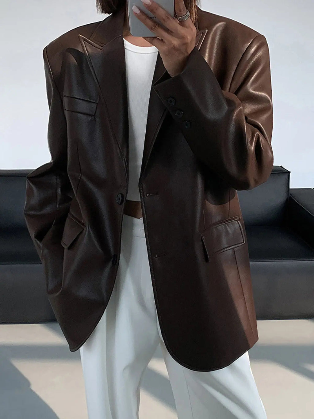 JOE - leren blazer