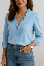 Elise - blouse met ruches
