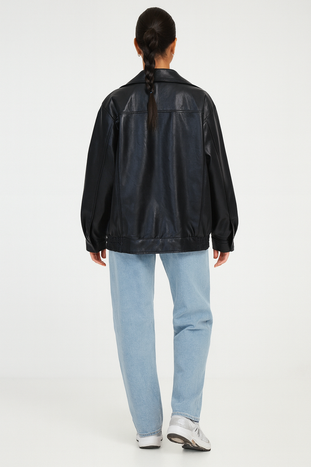 LUNA - oversized leren jas