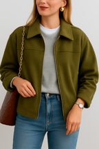 Fabianne - oversized suède jas