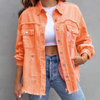 Denim Jacket - Oranje